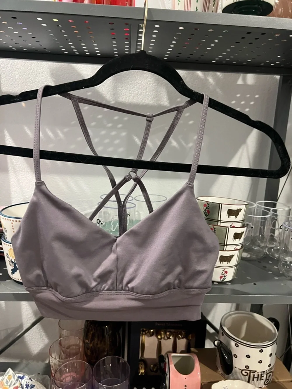 Alo Yoga Airlift Intrigue Spotts Bra, SMALL